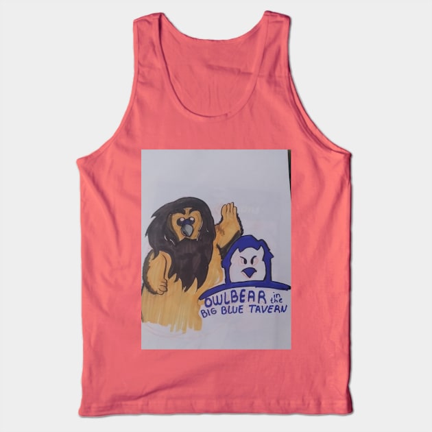 OwlBear in the Big Blue Tavern Tank Top by CutesyKreepy